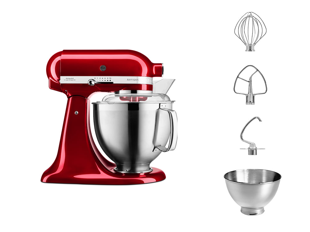 Kitchenaid 5KSM185PSECA Impastatore 300w 4.8lt Access.rosso Mela Metallizz Kitchenaid 5KSM185PSECA Impastatore 300w 4.8lt Access.rosso Mela Metallizz